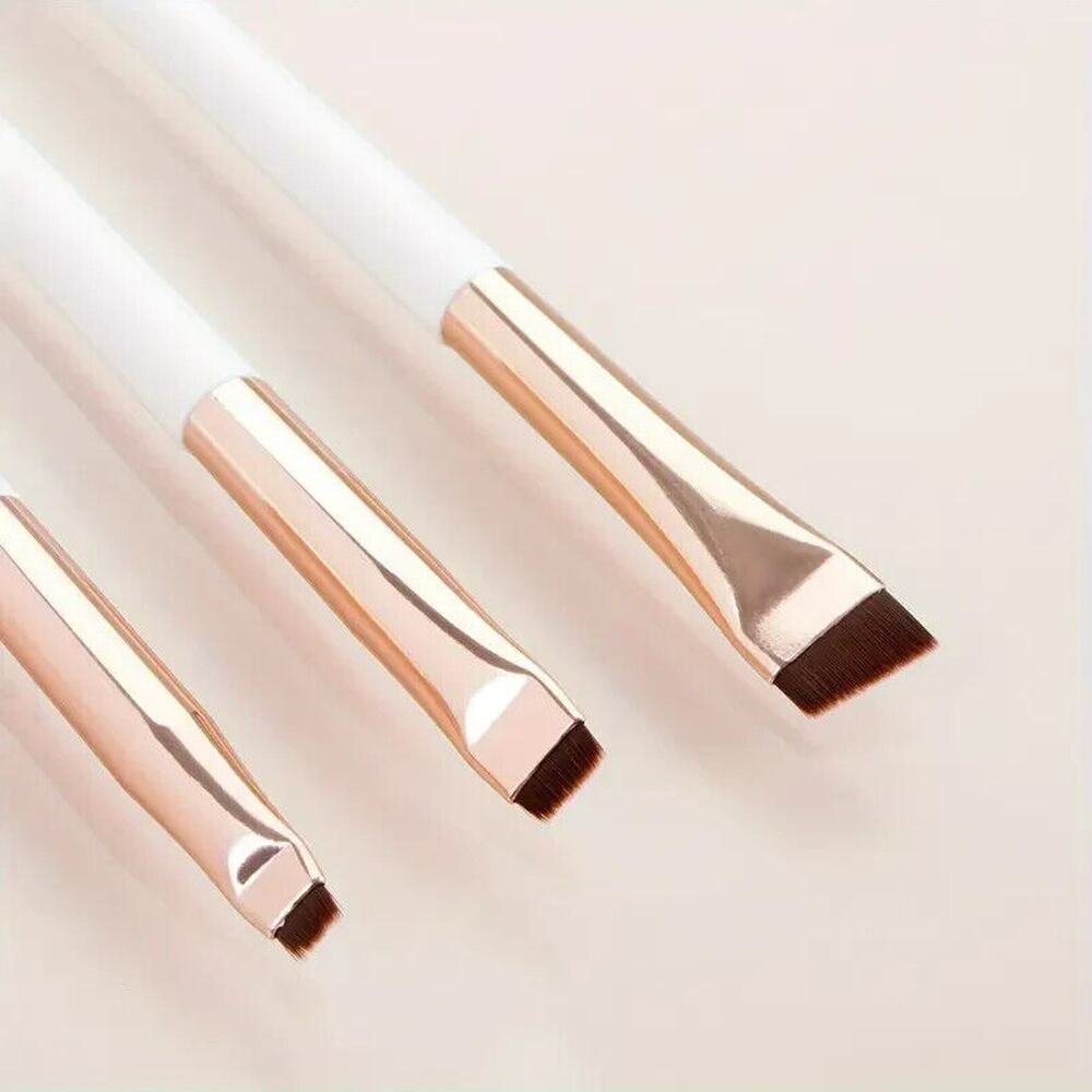 Precision Eyebrow Brush- 3 Pieces For Eyebrows, Eyeliner And Concealer.